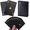 Black Gold Playing Cards Plastic Waterproof Poker Card Multi-Holiday Practical Party Board Game Toy For Family Group Game Night