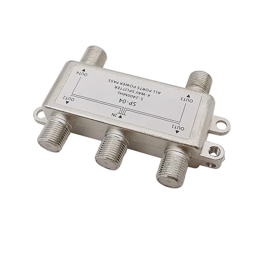 2/3/4 Way Tv Antenna Satellite Splitter Coaxial Cable Antenna Cable Tv Signal Splitter F-Type Socket Female Connector