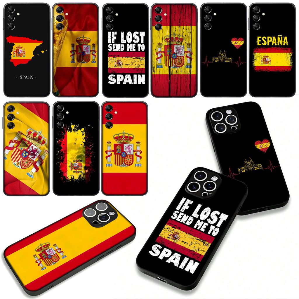 Cover for Xiaomi Redmi Note 11 15 8 9 10 Pro Plus A5 9A 9T 10A 10C 9C NFC 15C 8T Casing Phone Case Yellow Red Spain Flag
