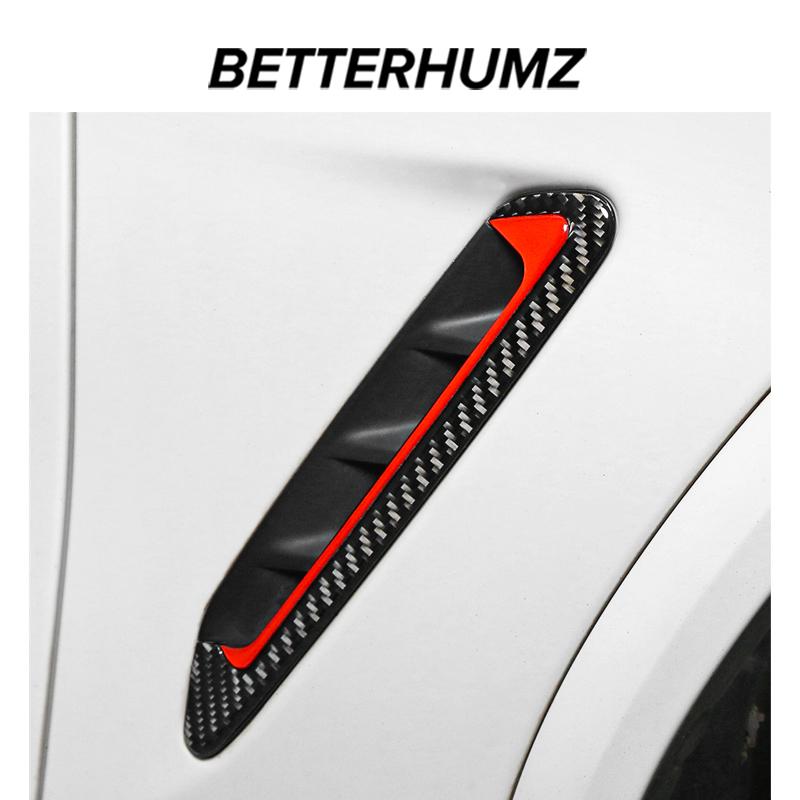 Per BMW X4 G02 X3 G01 G08 2017-2024 Spoiler in Fibra di Carbonio per Sfiato Aria Laterale Striscia Decorativa Adesiva Decorazione Accessori Esterni Auto