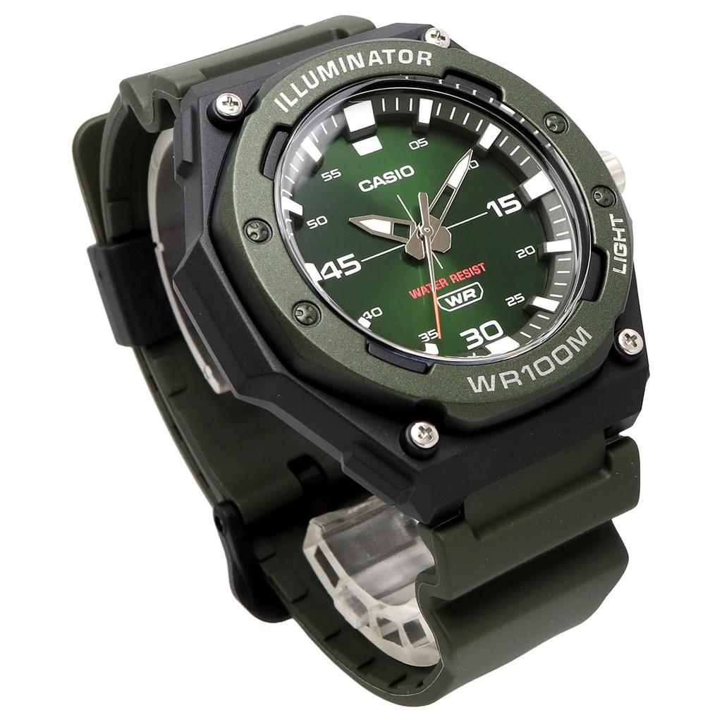 Casio Standard Analog Quartz Watch with LED Light Green Overseas Model [Casio] MW-620H-3AV Men's [Item]