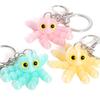 3D Printed Multi-Joint Movable Cute Octopus Little Pendant Keychain Car Key Ring Schoolbag Pendant