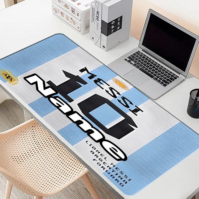 Custom Name Personalized football star Pattern Mousepad, Laptop PC Desk Mat, Decorative Desk Mat for Home Keyboard Pad Gift