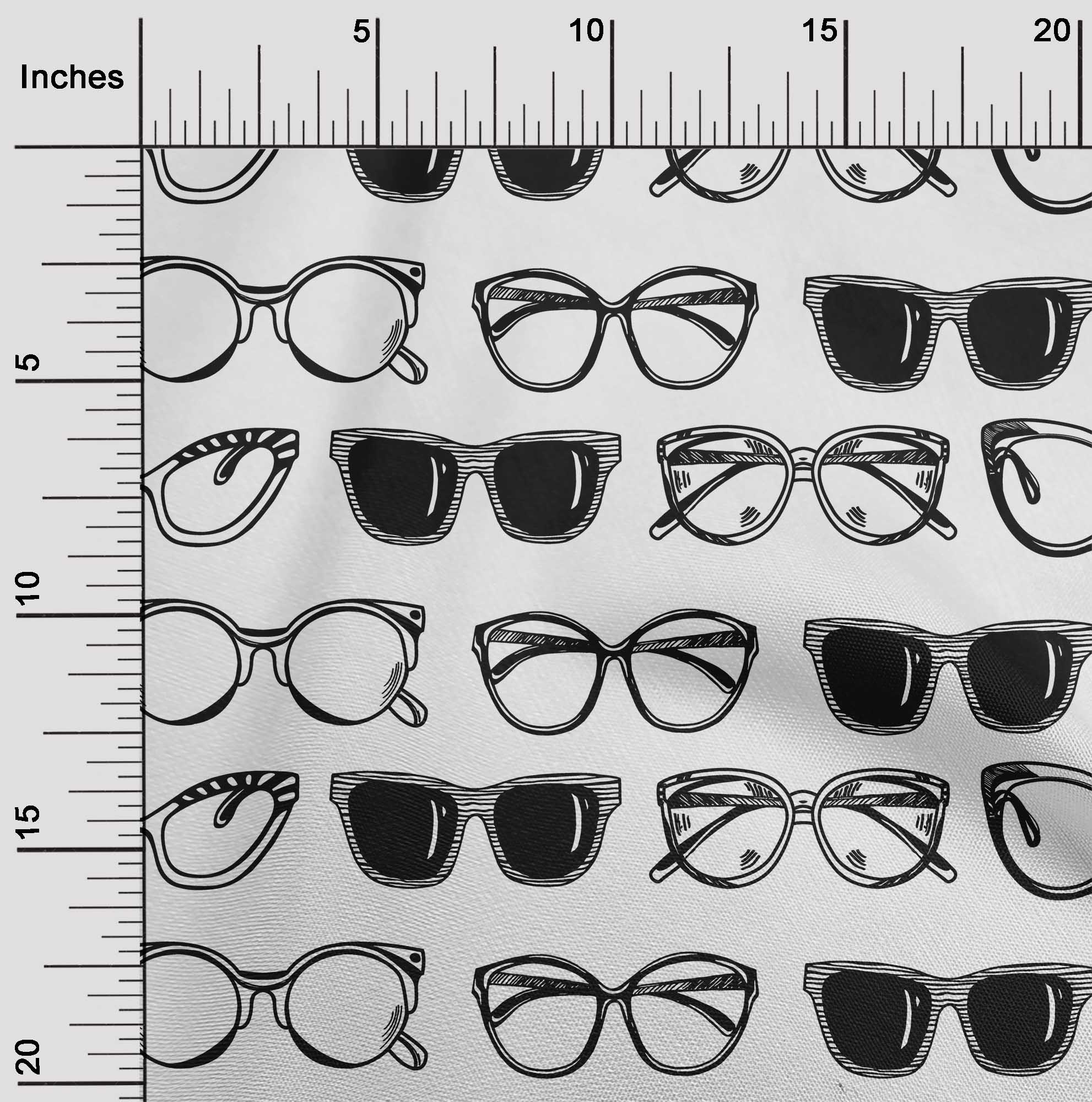 

oneOone Cotton Flex Indigo Blue Fabric Goggles Fashion Sewing Craft Projects Fabric Prints By Yard 40 Inch 42 Inch Wide - Viscose Chiffon білий