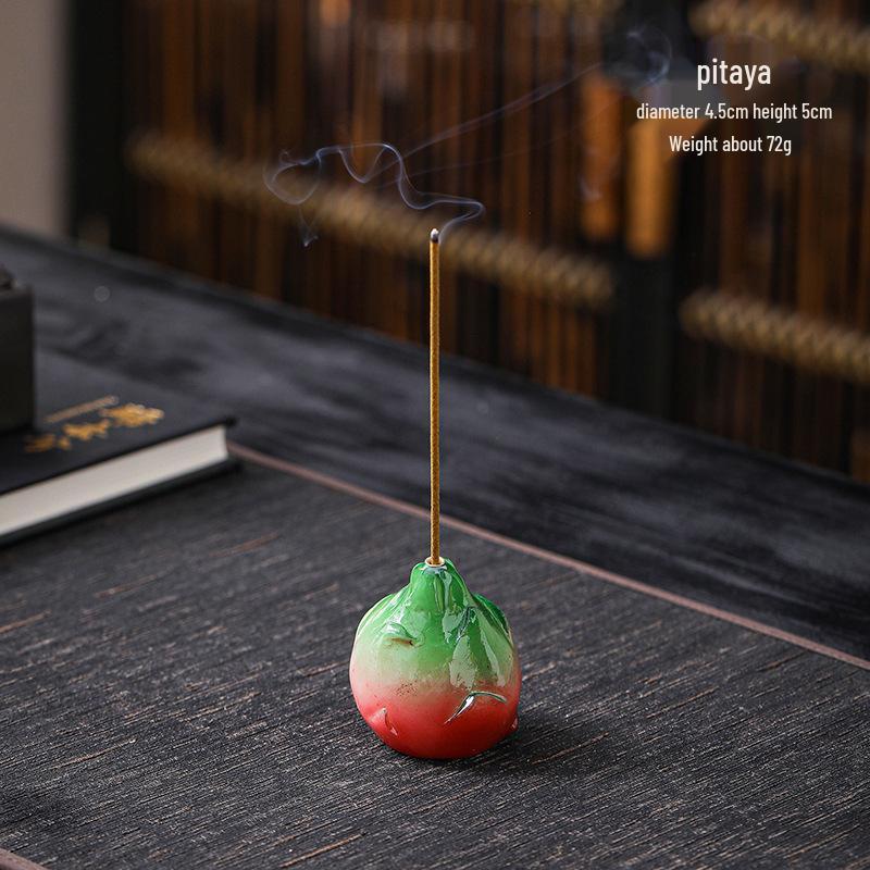 Lychee Resin Incense Holder, Sandalwood Burner, Ceramic Home Decoration