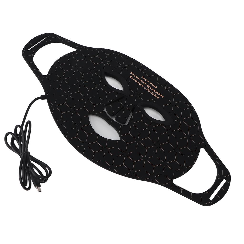 Beauty LED Light Face Device Silicone Skin Rejuvenation Wrinkle Pimples Removal 3 Gears Colors