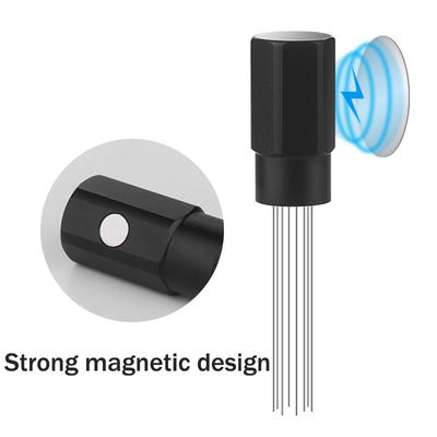 Magnetic Espresso Coffee Stirrer 8 Needles Coffee Distributor Wdt Tool for Coffee Machine Espresso Needle Coffee Accessories