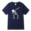 Unisexs High Quality Cotton Blend Funny Skull Design Print Summer Loose Oneck Unisex Tshirt Short Sleeve Tshirt Male Tee Tops