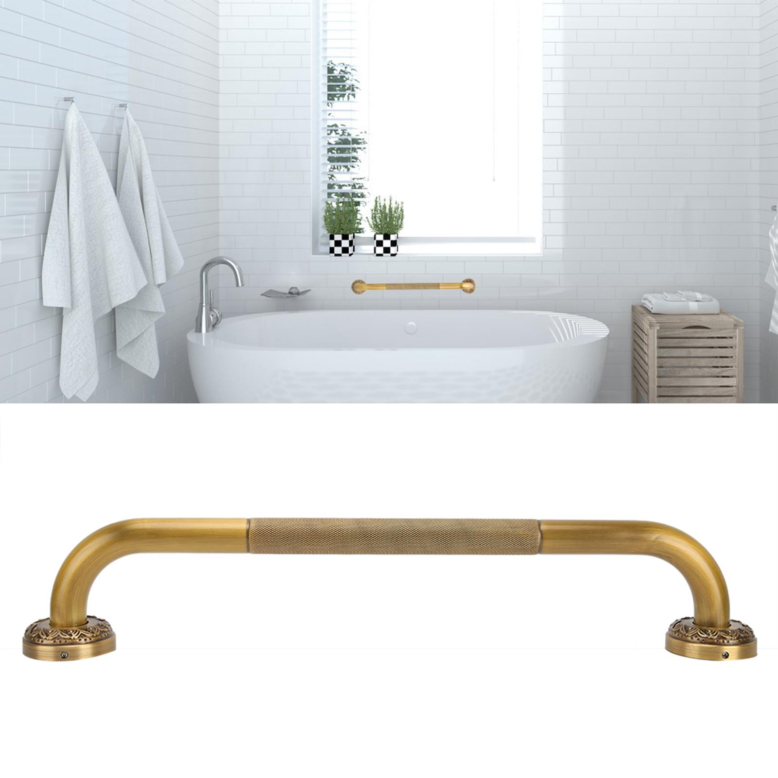 

Antique Bathroom Handrail AntiSlip Elderly Shower Handle Bathtub Wall Mounted Grab