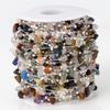 1meter Stone Chain Crystal Irregular Glass Stone Beads Chains Necklace Bracelet Components For DIY Jewelry Making Findings