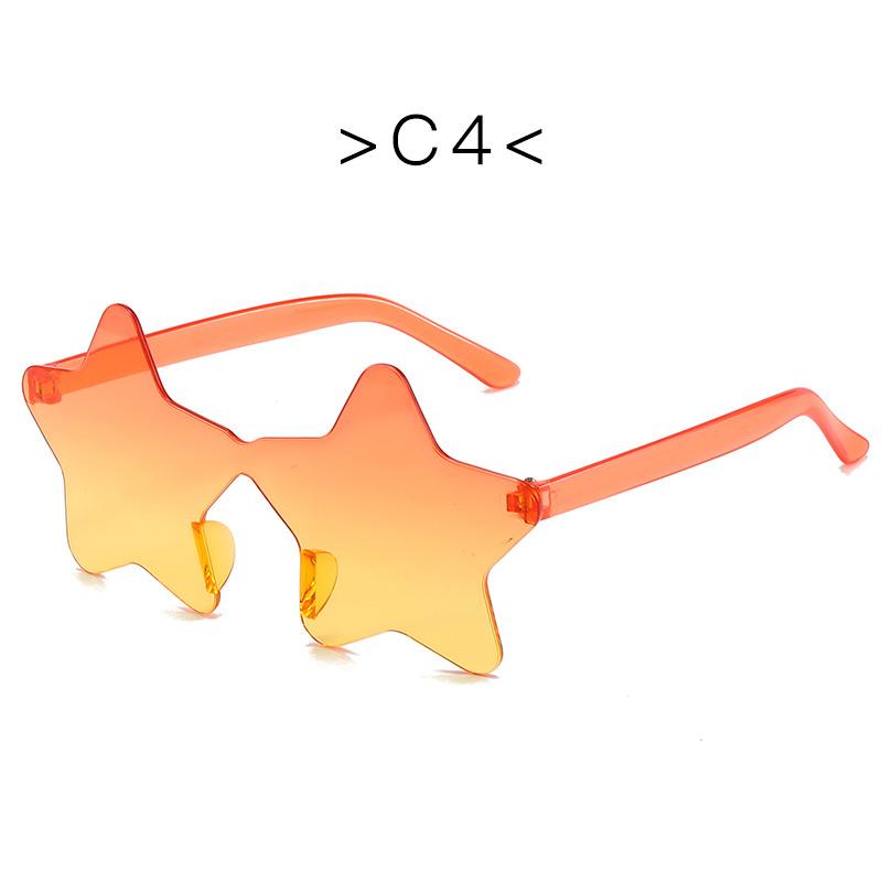 Nowe Modne Kolorowe Damskie Okulary Przeciwsłoneczne w Kształcie Gwiazd Vintage Cukierkowy Kolor Damskie Okulary Przeciwsłoneczne Zabawny Prezent na Halloween Okulary Party
