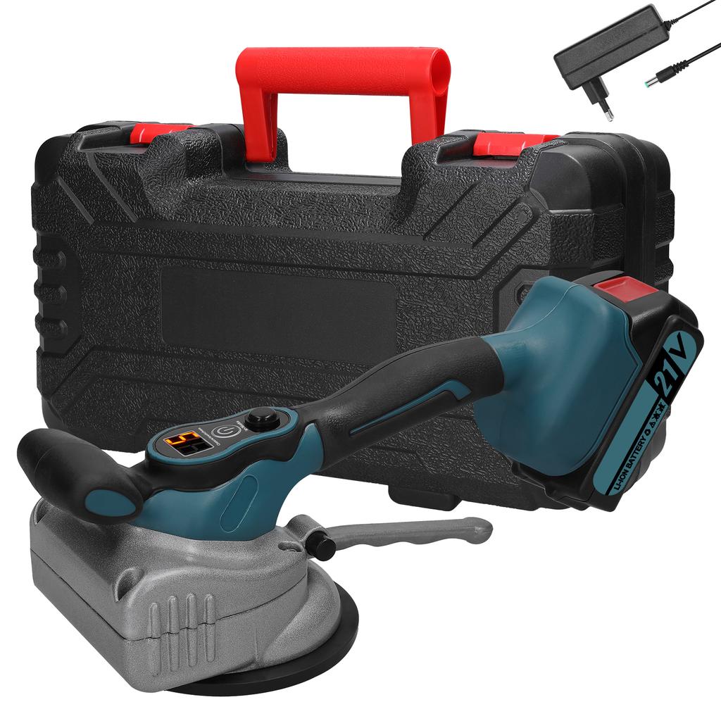 21V Automatische Fliesen Fliesen Maschine Hohe Lade Kapazität Wand Boden Fliesen Verlegung Vibrations Werkzeug