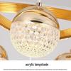 Nordic Wrought Iron Chandelier with Remote Control - Adjustable Color Temperature, Suitable for 8-10m² Spaces like Restaurants or Bars