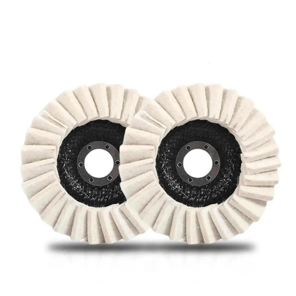 Wool Polishing Wheel for Angle Grinder, Premium Felt Buffing Pad, High Density Disc for Marble Stone Metal Stainless Steel
