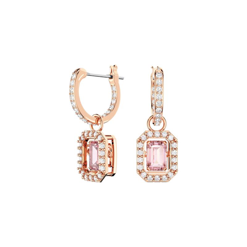 Swarovski Teardrop Octagon Cut Una Elements Earrings Women s 5649474