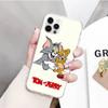 JT49 Tom and Jerry Transparent Case for Samsung A04 A14 A23 M33 M53 Realme 10 9 C35 C55 VIVO Y02 X80 Infinix Hot 30 Note 11 Tecno Spark 8P Pro