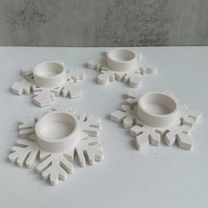 

НОВЫЙ Сделай сам Подсвечник Снежинка Силиконовая форма Ручная работа Гипс Эпоксидная смола Подсвечник Форма для литья Домашний декор Подарок на Рождество B