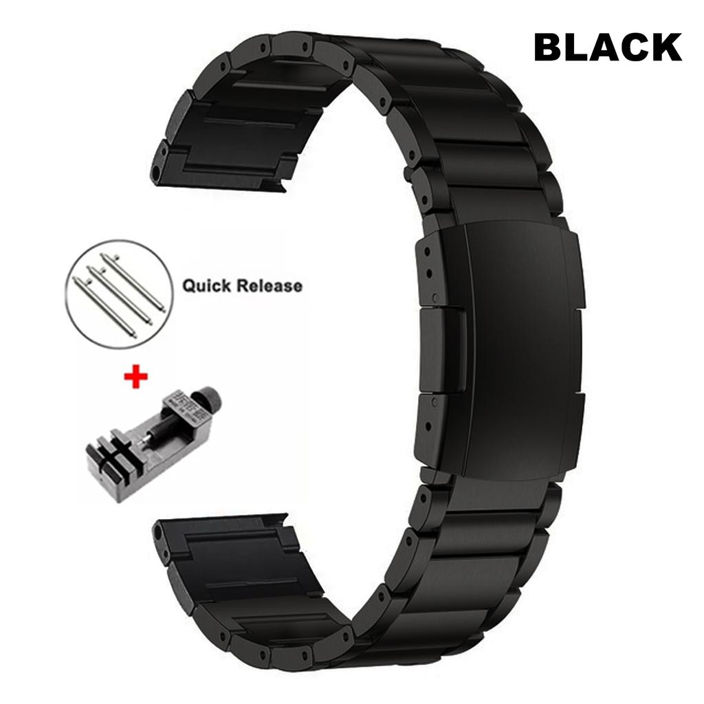 Luxury Titanium Metal Strap for Huawei Watch 3 Band GT 2 Pro GT2 22mm Steel Band for Samsung Watch 3 45mm S3 Business Bracelet