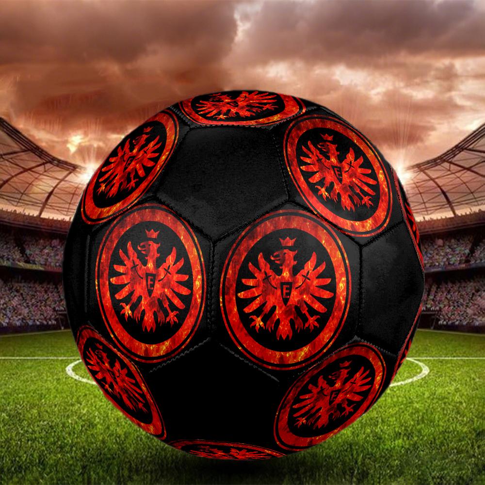 Frankfurt Football Indoor Soccer Ball Colorful Machine Stitched PVC Size 5 Team Training Competition Ready Durable High-Bounce Cool Sports Gift