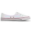 Converse Chuck Taylor All Star Dentelle Ballet Chaussures Basses en Toile pour Femme Confort Polyvalent Blanc 566774C