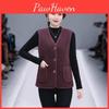 Autumn Winter Vests Women Waistcoats Button Lambs Fleece Vests Sleeveless Jacket Large Size Button Coats Trendy Outwear