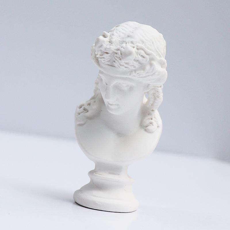 Kleine Harz-Gips-Skulptur: David & Venus Skizzenkopfmodelle