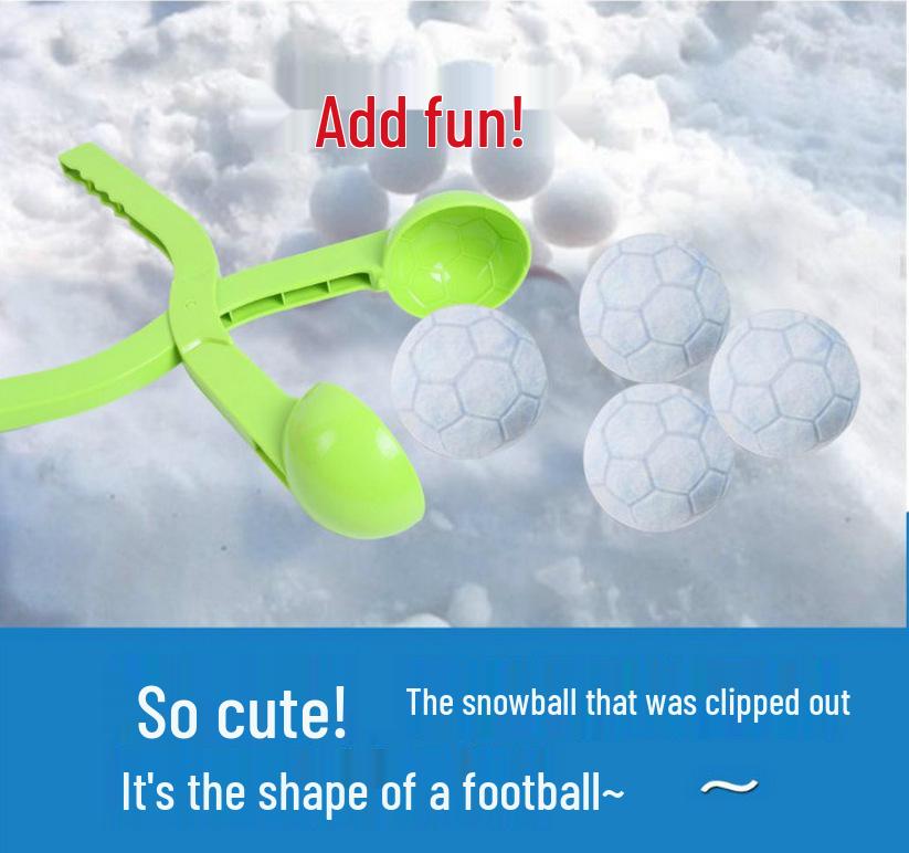 Football-Shaped Snowball Maker & Skiing Tools for Kids