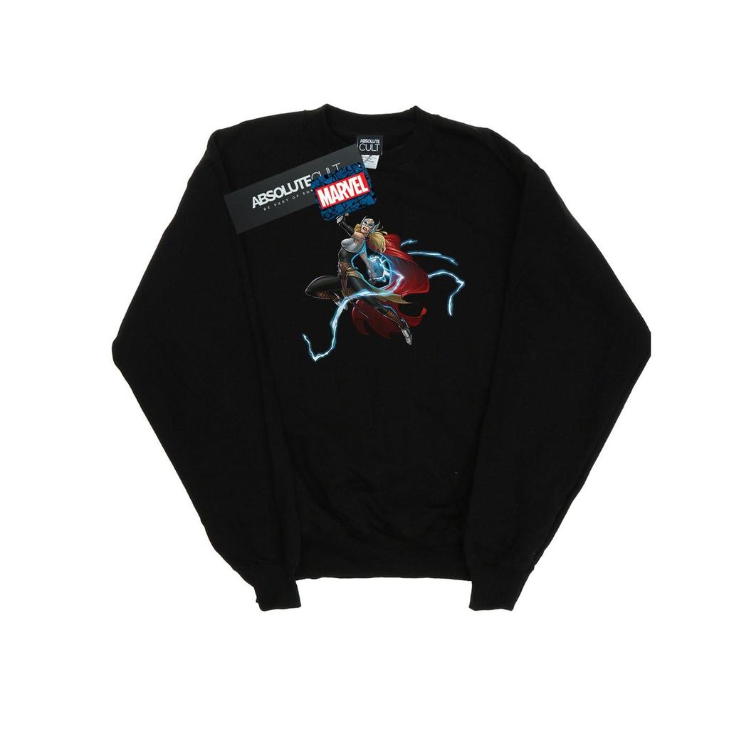 Marvel Mens The Mighty Thor Goddess Of Thunder Sweatshirt