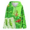 Unisex Reißverschluss Pullover Mantel Bedruckter modischer Kapuzenpullover