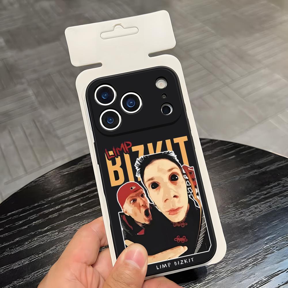 Rock Band L-Limp Bizkit Phone Case For IPhone 17 Air 16 E Pro Max 15 14 13 Mini 12 Pro 11 Max Plus Black Soft Shell