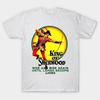 Taglia Asiatica Uomo T-shirt Stampata Robin Hood Re di Sherwood Stile Fumetto Stampa a Trasferimento Termico Senza Tagli T-shirt in Cotone