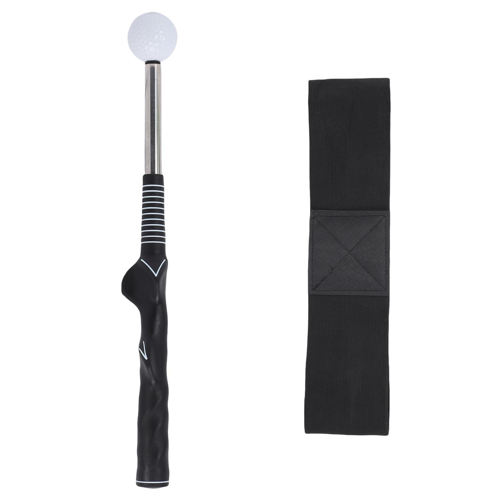 

Golf Grip Trainer Swing Aid Wrist Trainer Real Time Feedback Ergonomic Non Slip Design Indoor Outdoor Practice Muscle Memory чёрный
