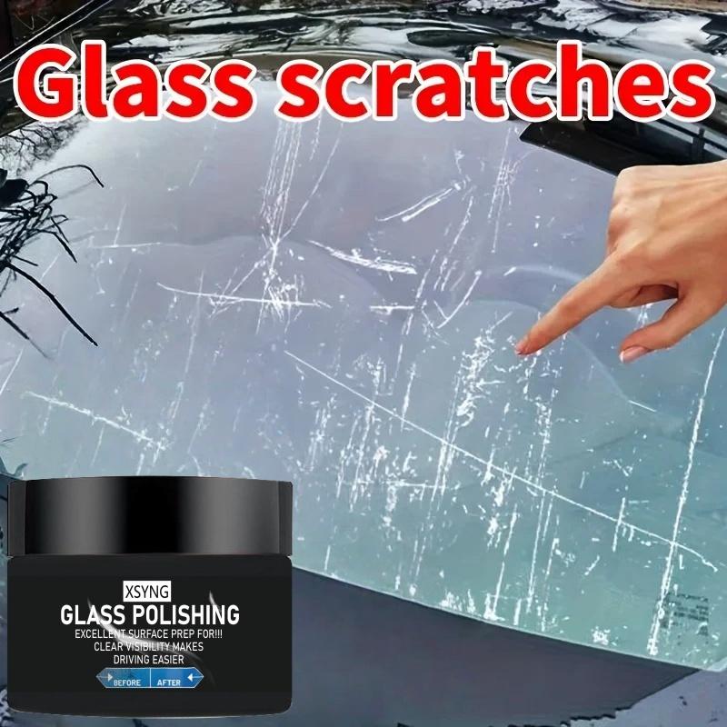 Glass Polishing Wax - Professional Car Windshield Scratch Remover, Mirror Clarity Restoration Agent