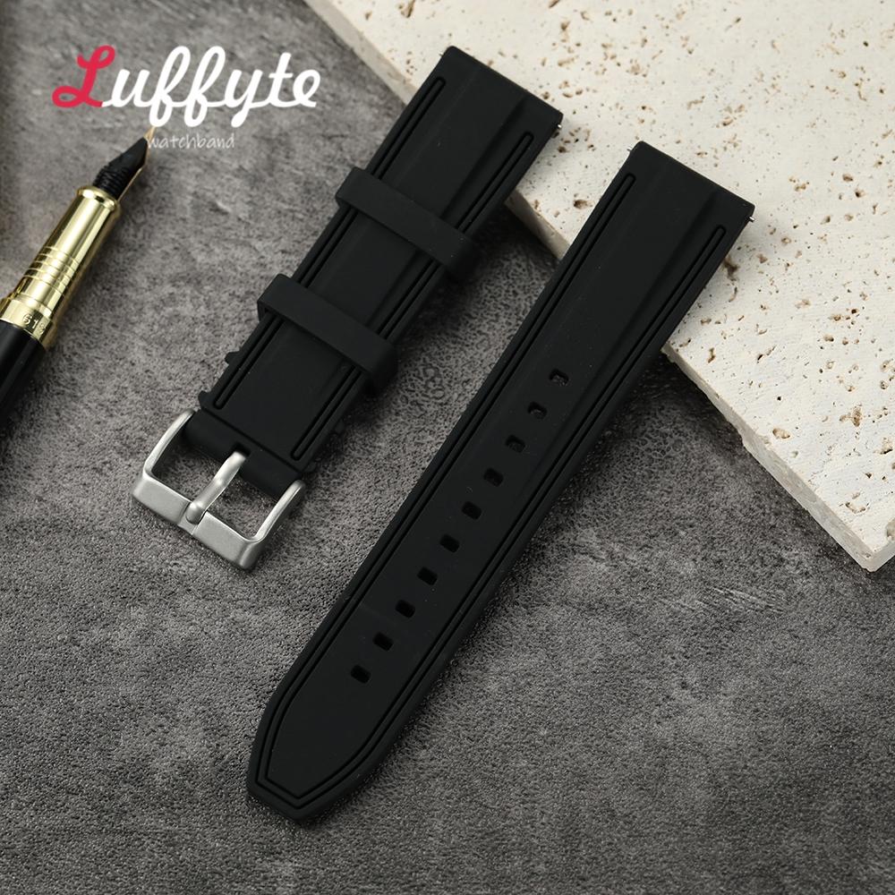 Soft Silicone Quick Release Watchband 20mm 22mm 24mm Universal Rubber Colorful Replacement Men Women Bracelet Watch Straps