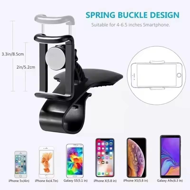 360 Rotatable Car Phone Holder Universal Cell Phone Stands Car Rack Dashboard Support for Auto Grip Mobile Phone Fixed Bracket