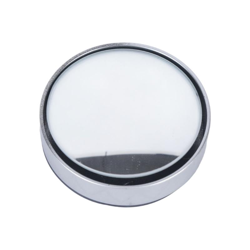 Round Side Mirror Blind Area Mirror Pair, 360 Adjustable Suction Cup Add-On for Rearview Parking and Curbside Checks, Easy To Install