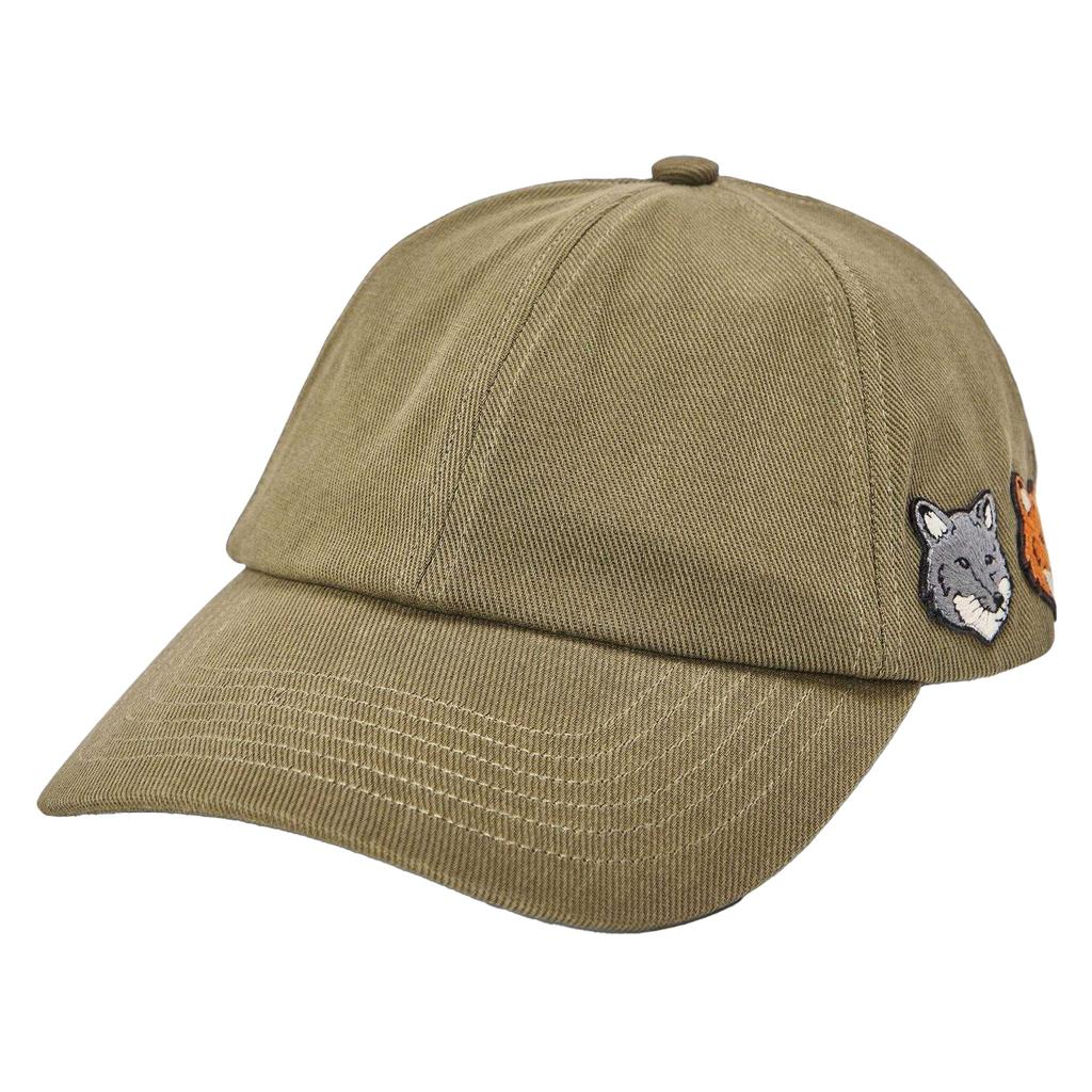 Maison Kitsuné Mens Double Fox Head Baseball Cap