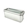 Stabile Rechteckige Blechdose mit Deckel zur Aufbewahrung von Kuchen, Tee-Verpackung, Reise-Kleinteile-Organizer