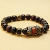 Lightning-strike Jujube Wood Pi Xiu Beaded Bracelet Agate Taoist Spiritual Accessory