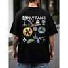 Only Fans Set Funny Fan 100% Cotton Unisex Regular Fit Short Sleeve Tee Machine Washable Casual Shirt for Men & Women All Season Comfort Retro T