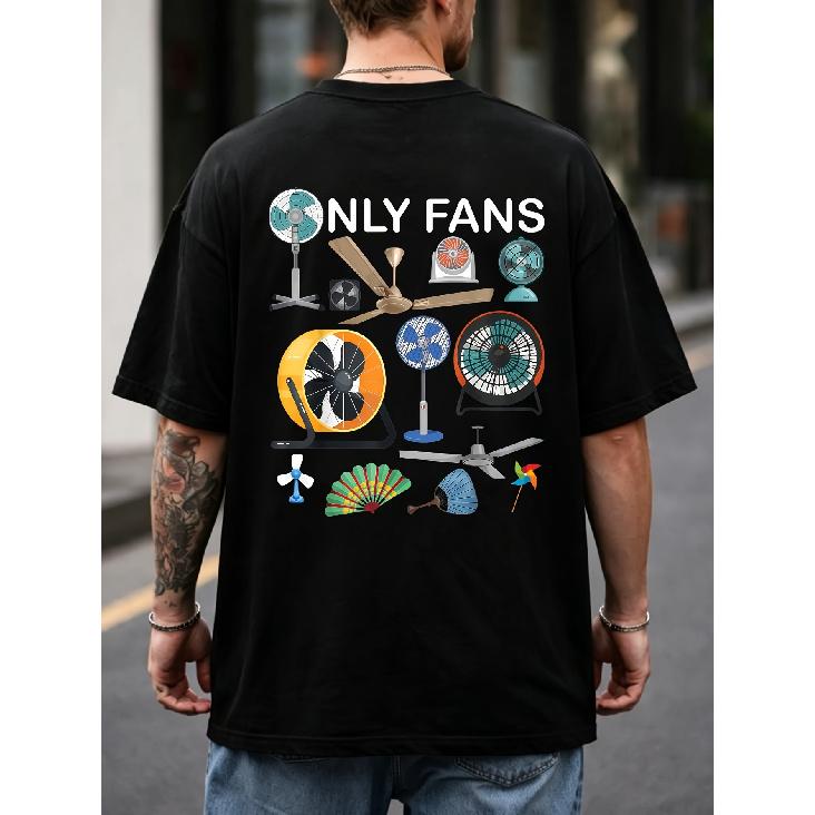 Only Fans Set Funny Fan 100% Cotton Unisex Regular Fit Short Sleeve Tee Machine Washable Casual Shirt for Men & Women All Season Comfort Retro T