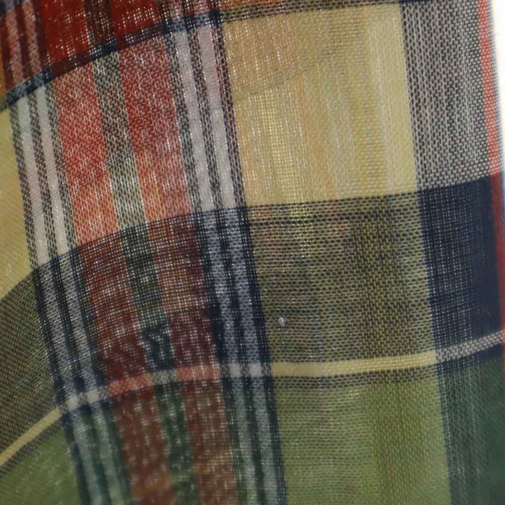 VAN HEUSEN 60s 70s vintage Check Pattern Long sleeve Button down shirt M Men's Used
