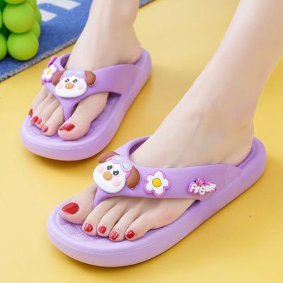 Summer Women Non-Slip Beach Flip Flops Thick Sole PVC Sandals Outdoor Parent-Child Slippers