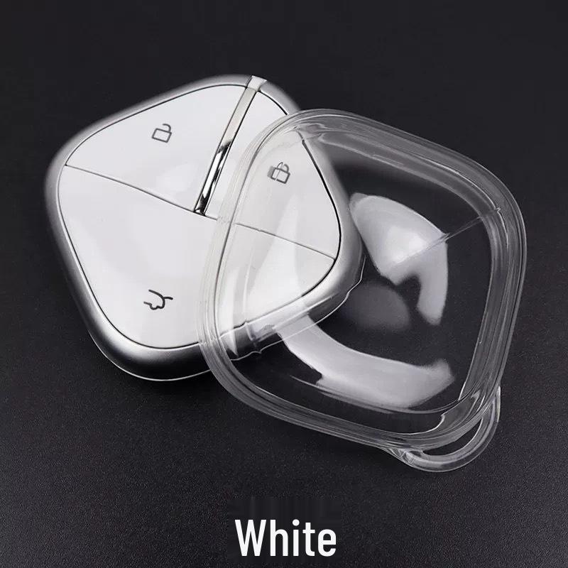 Ultra-thin Transparent Key Case for Wuling Bingo, KiWi EV, Baojun Yun Duo & Yueye - Simple Full Coverage Shell
