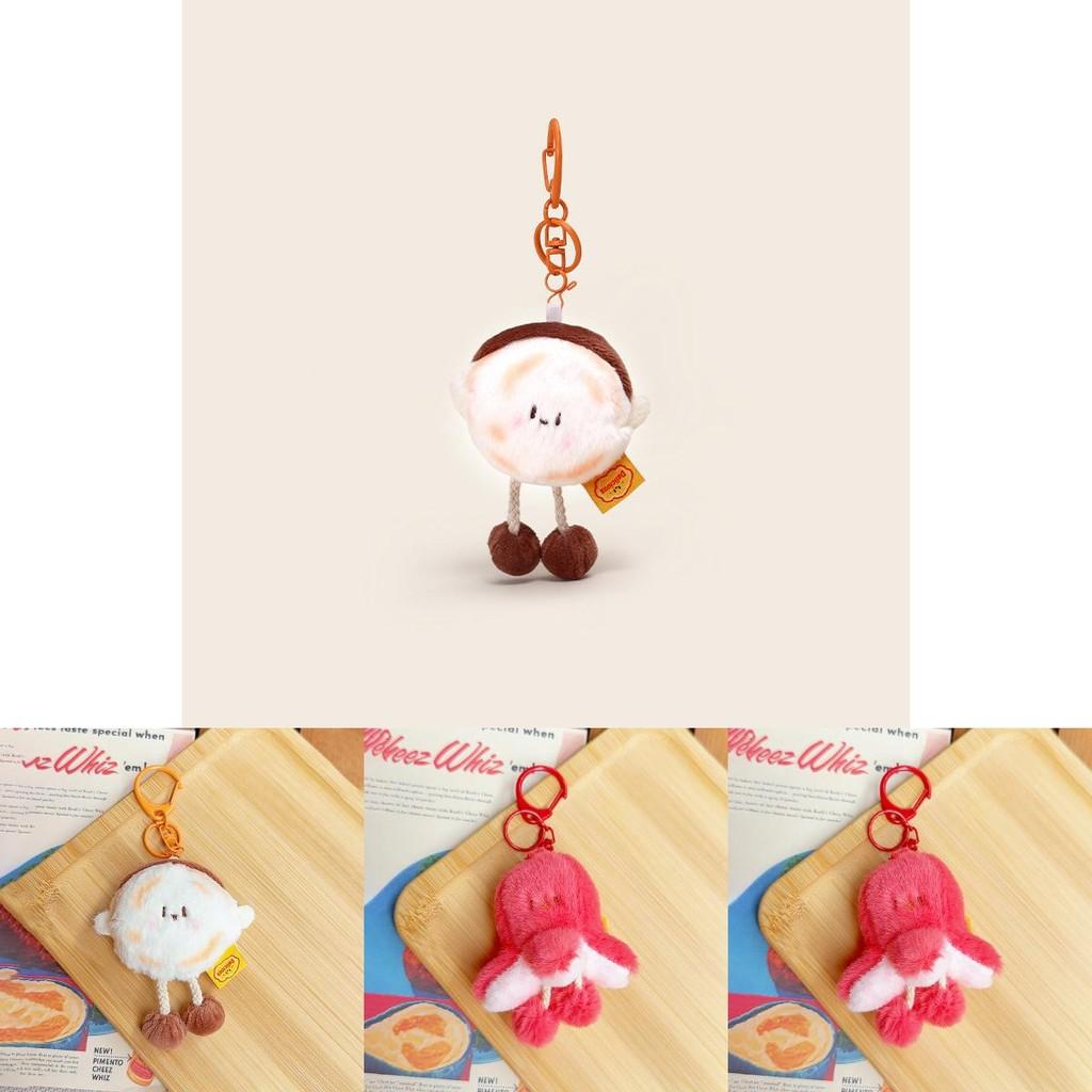 Octopus Hand Grabbed Pancake Plush Keychain With Pull Out Mini And Novelty Style For Bag And Key Accessory
