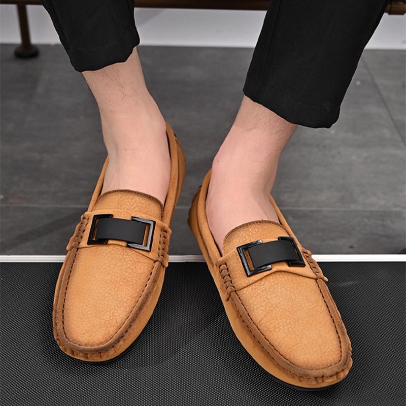 Spring and Summer Oversized Bean Shoes, Casual Men's Shoes, Lazy Driving Shoes, Fashionable and Breathable Shoes