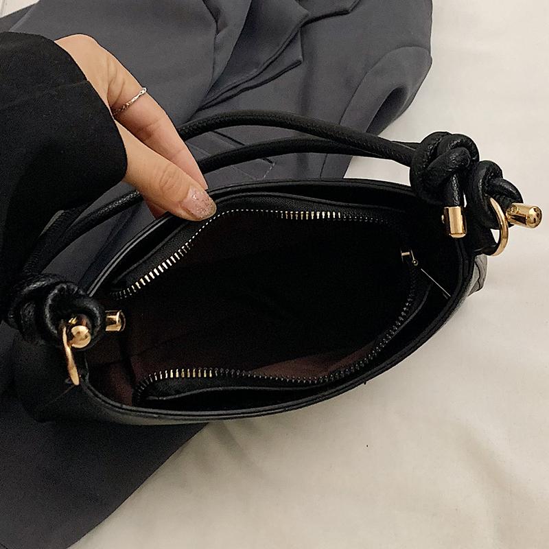 Solid Color Shoulder Bag for Women, Fashionable Crossbody Bag That Can Hold Mobile Phone