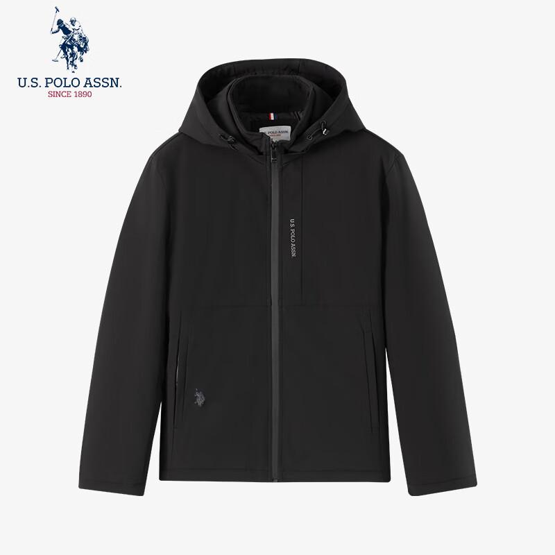 NÓS. Associação Polo. Jaqueta Masculina Business Casual com Capuz Acolchoado