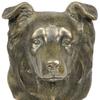 Border Collie - Dog Statue, Bust On Stone Base, Sculpture, Trophy for Dog Show by Art-Dog Brand