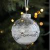 New 8CM Transparent Christmas Hanging Balls DIY Plastic Christmas Tree Ornament Christmas Hanging Ornament Wedding Party